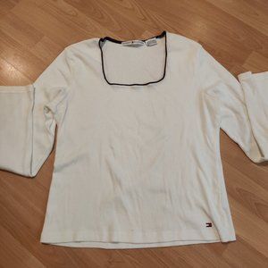 White Tommy Hilfiger Long Sleeve - XL